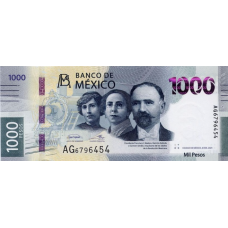 (531) ** PN136b Mexico 1000 Pesos Year 2021